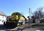 Susie Q SD33-ECO # 3016 leads the westbound into the former Susie Q Wortendyke Station